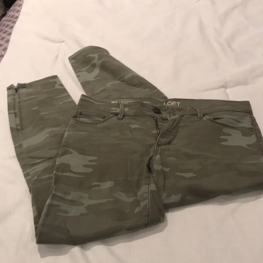 Loft camo jeans